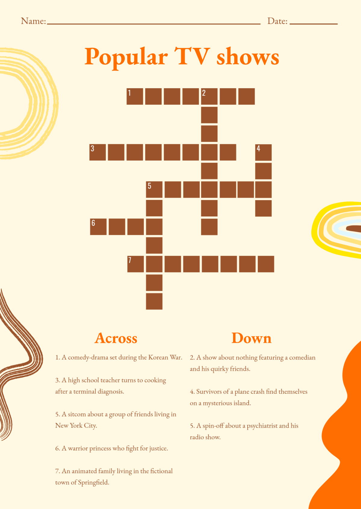 Printable Crossword Puzzles Online Printable Crossword Puzzles Online
