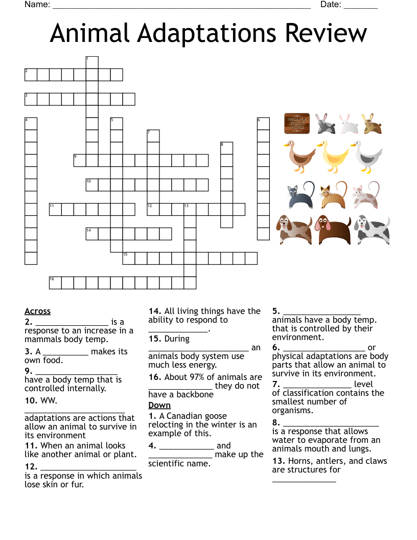 Hunting Crossword WordMint Hunting Crossword WordMint