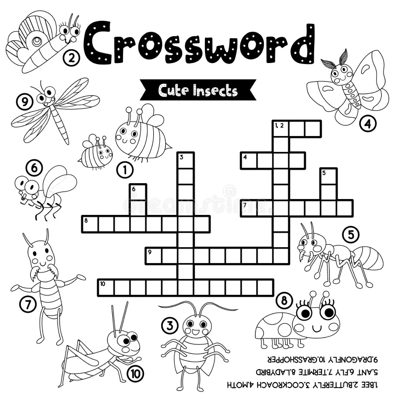Insect Crossword Stock Illustrations 132 Insect Crossword Stock Illustrations Vectors Clipart Dreamstime