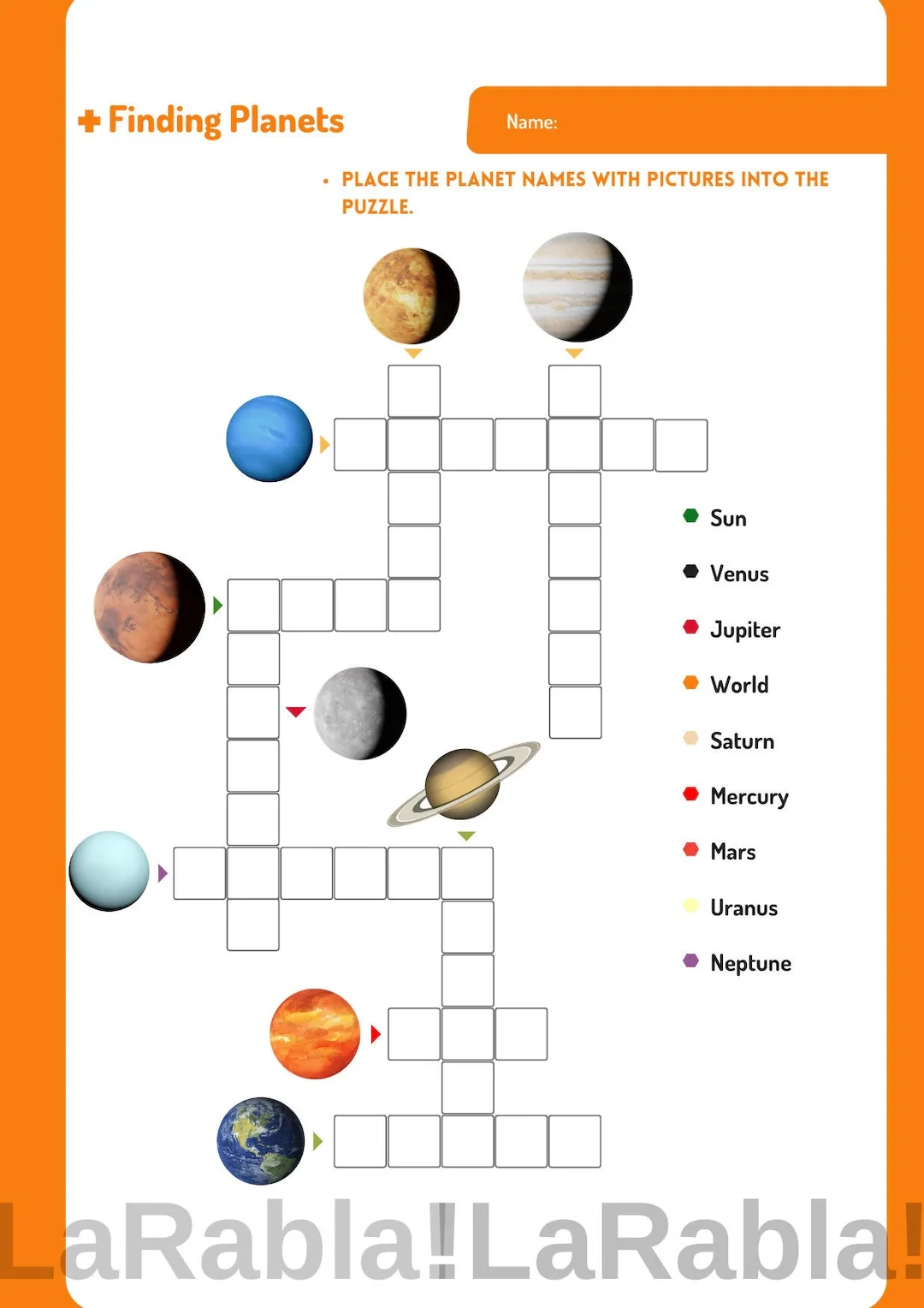 Interactive Solar System Crossword Puzzle For Kids Learn Planet Names With Fun Images Space For Kids Etsy Interactive Solar System Crossword Puzzle For Kids Learn Planet Names With Fun Images Space For Kids Etsy
