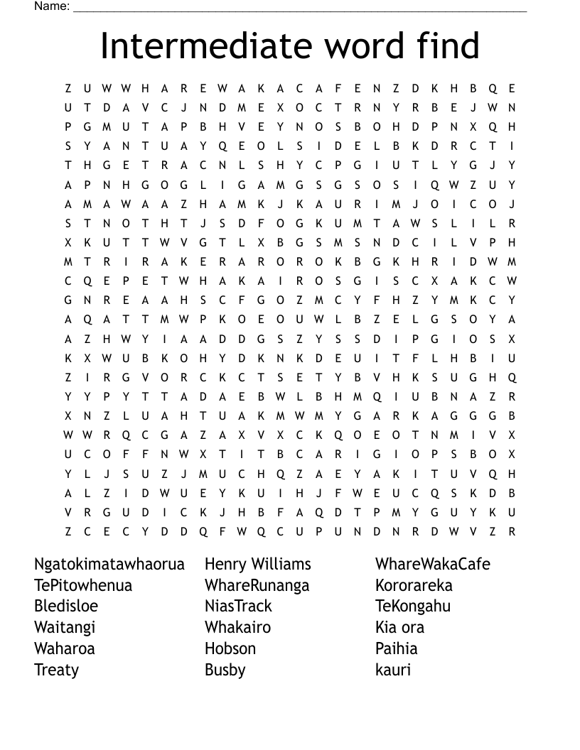 Intermediate Word Find Word Search WordMint Intermediate Word Find Word Search WordMint