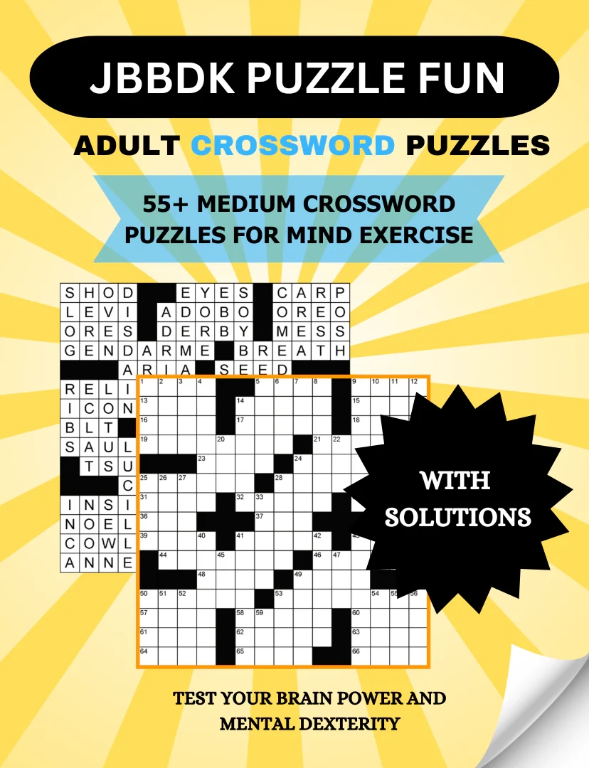 JBBDK Adult Crossword Puzzle JEWELRY BY BDK JBBDK Adult Crossword Puzzle JEWELRY BY BDK