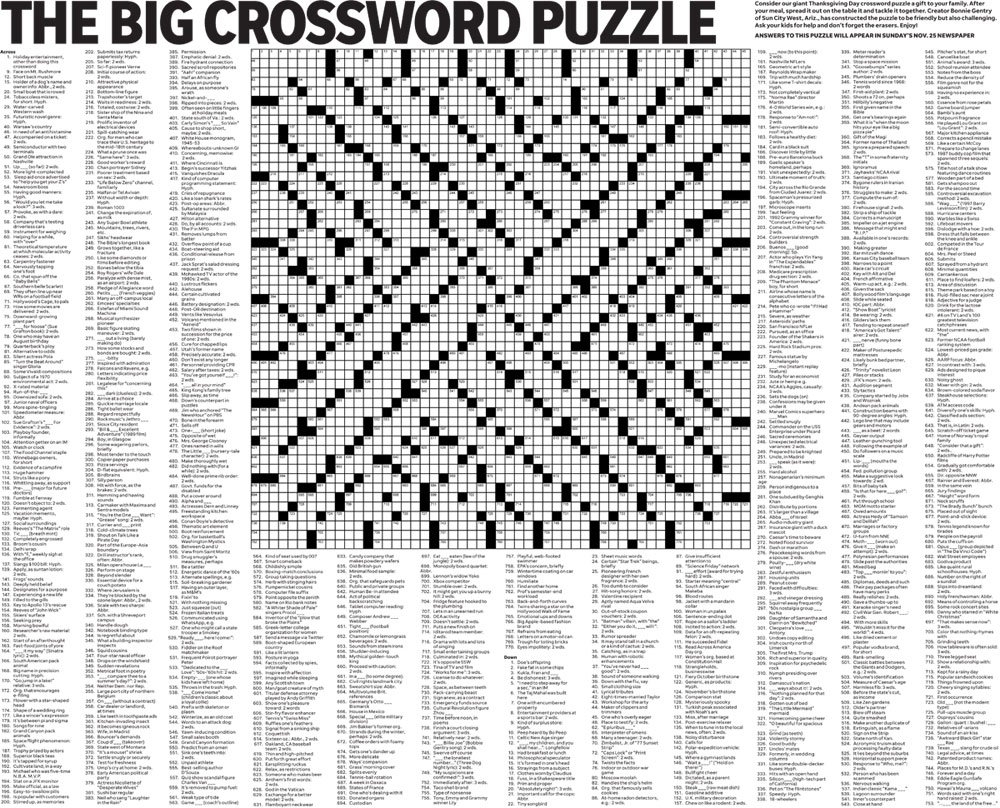 journal sentinel on x you don t have to wait until thanksgiving to work on our giant crossword puzzle you can buy the paper stuffed with black friday deals in stores journal sentinel on x you don t have to wait until thanksgiving to work on our giant crossword puzzle you can buy the paper stuffed with black friday deals in stores