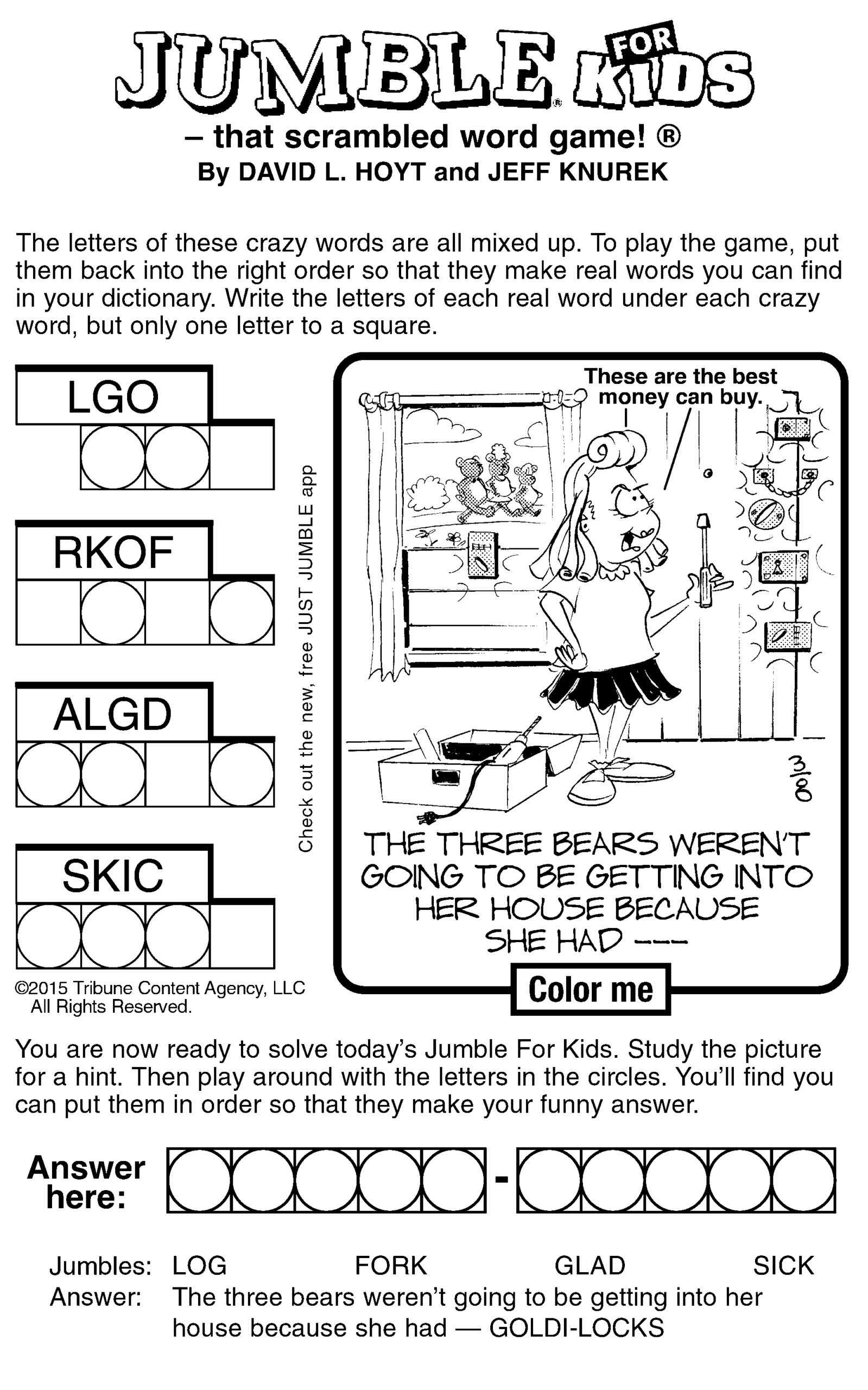 Jumble For Kids Games Puzzles Jumble For Kids Games Puzzles