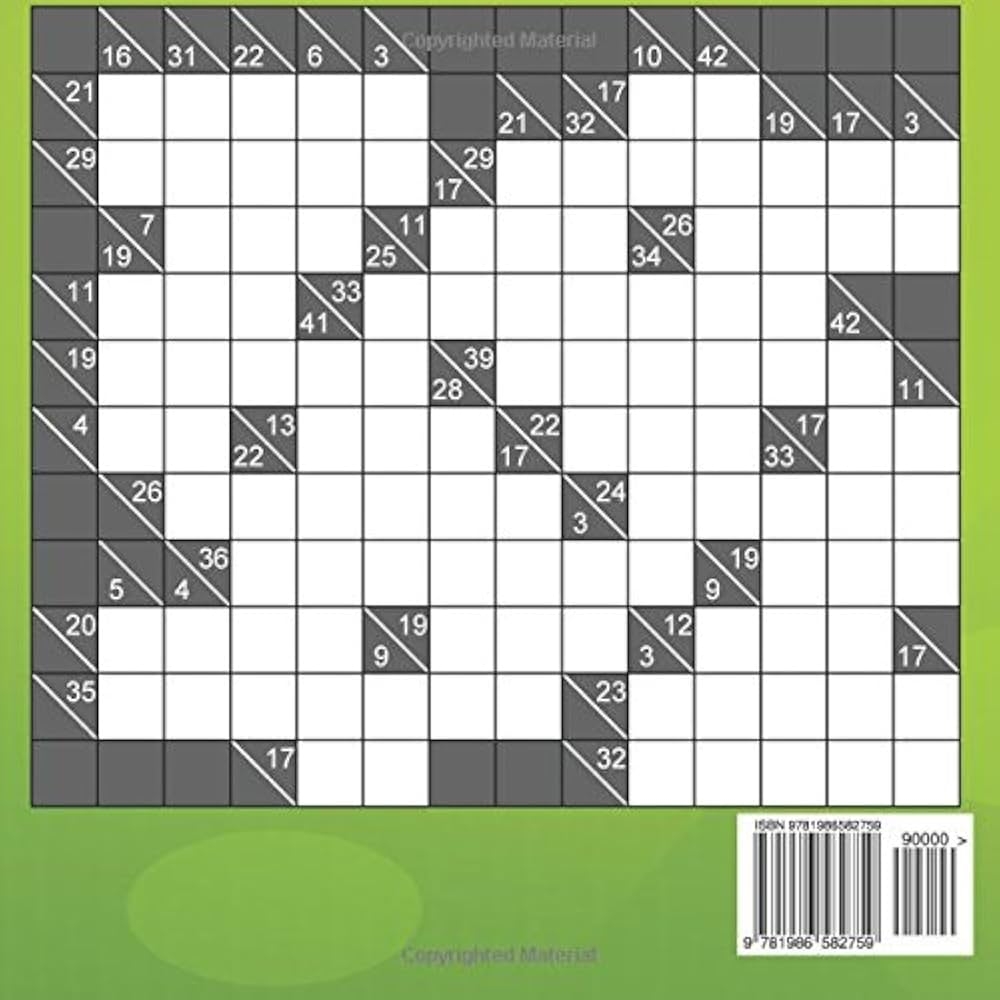 Kakuro Cross Sums Large Print 150 Hard Large Print Kakuro Cross Sum Puzzles Volume 5 150 Hard Kakuro Cross Sums Demarco Christian 9781986582759 Amazon Books