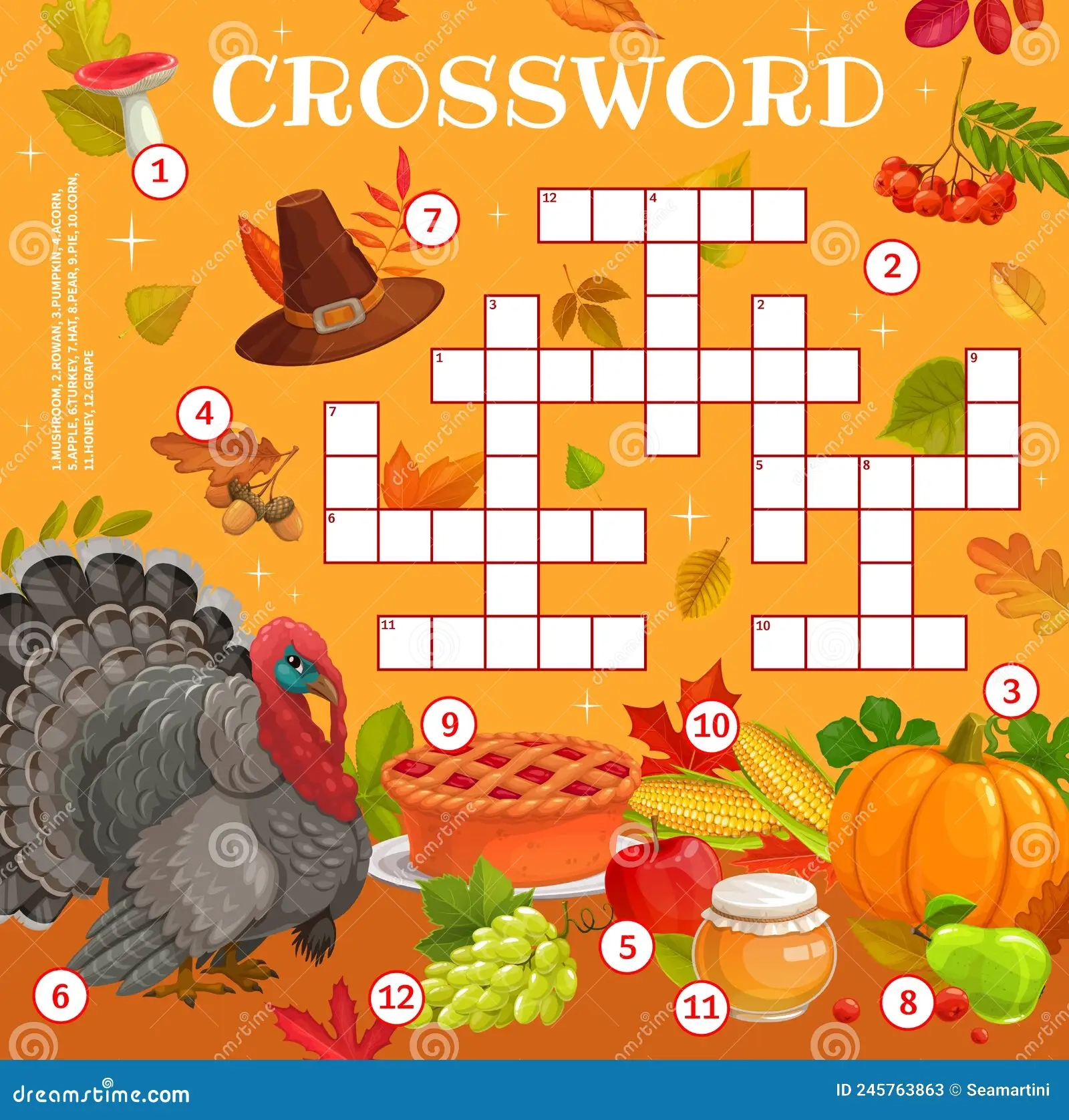 Thanksgiving Crossword Puzzles Printable Thanksgiving Crossword Puzzles Printable