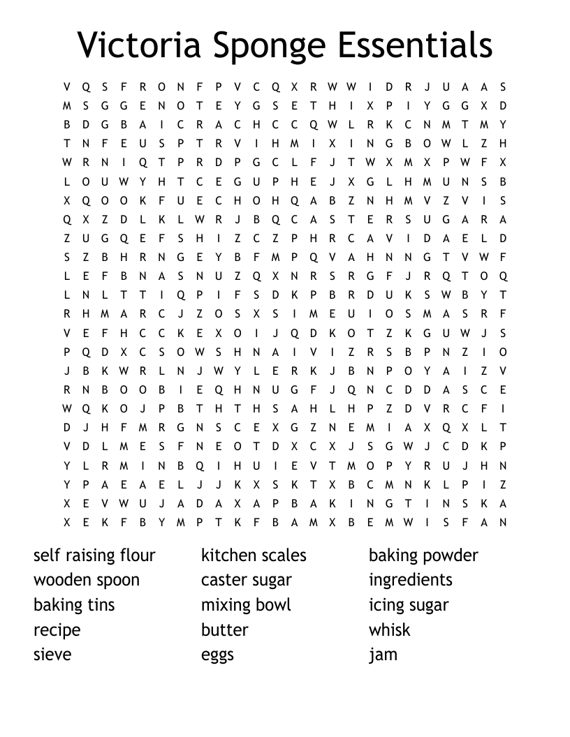 Kitchen Utensils Word Search WordMint Kitchen Utensils Word Search WordMint