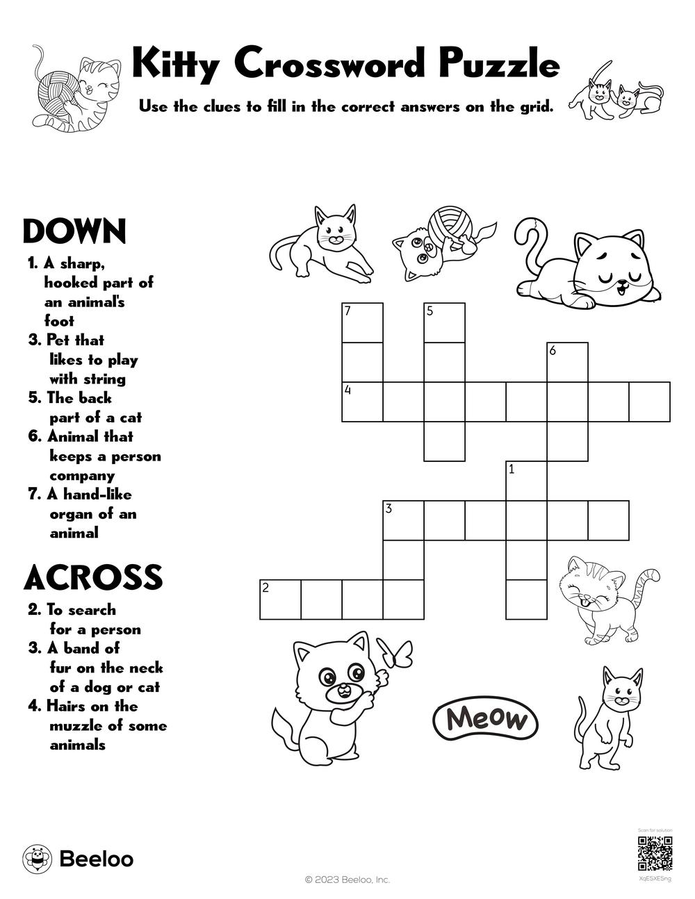 Dog Breed Crossword Puzzles Printable