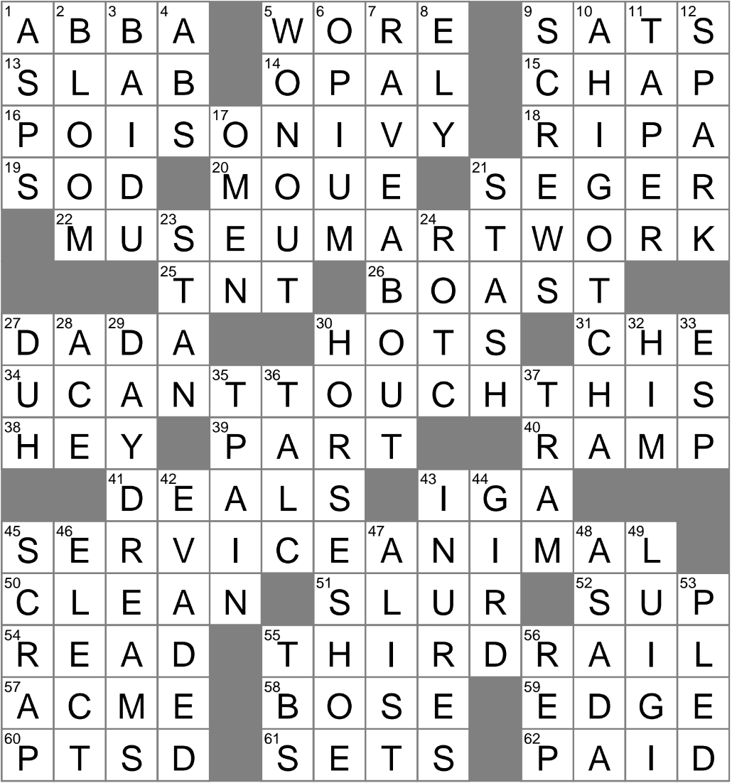 LA Times Crossword 25 Jun 25 Wednesday LAXCrossword LA Times Crossword 25 Jun 25 Wednesday LAXCrossword
