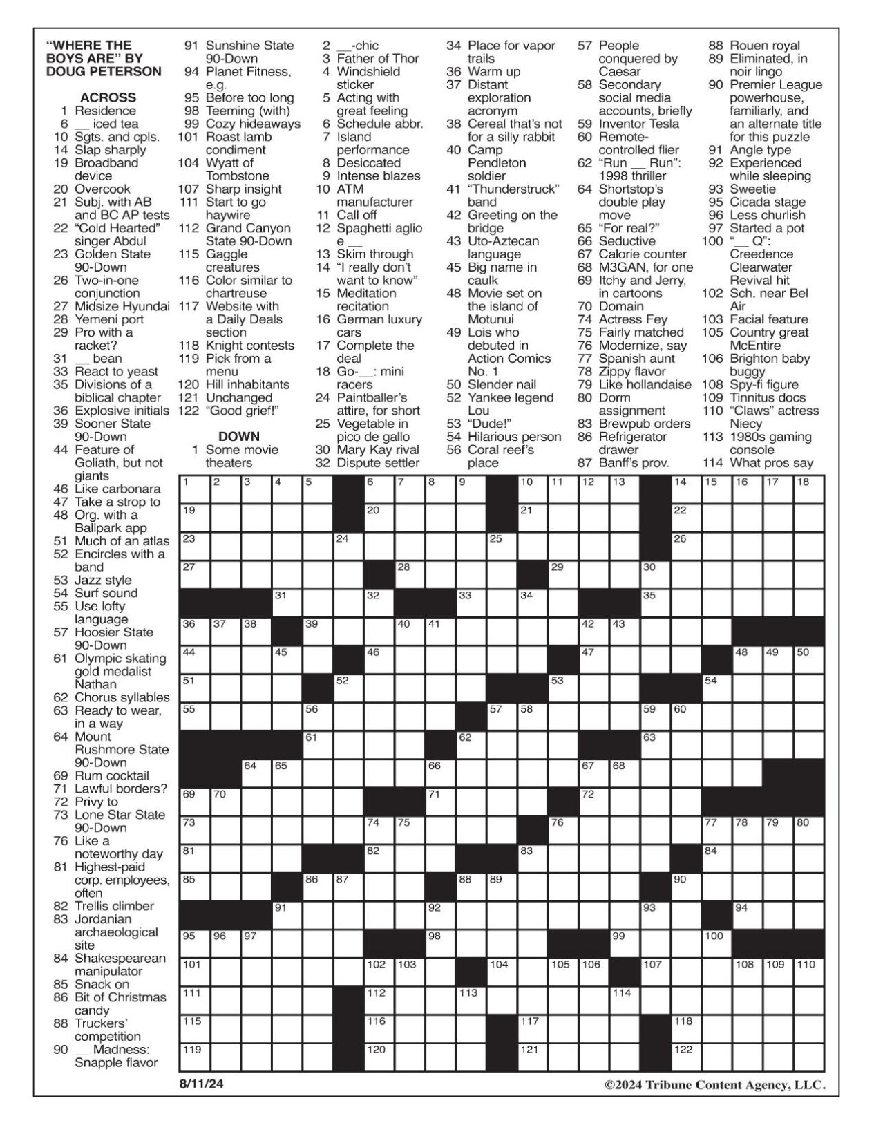 Crossword Puzzles Printable Washington Post Crossword Puzzles Printable Washington Post