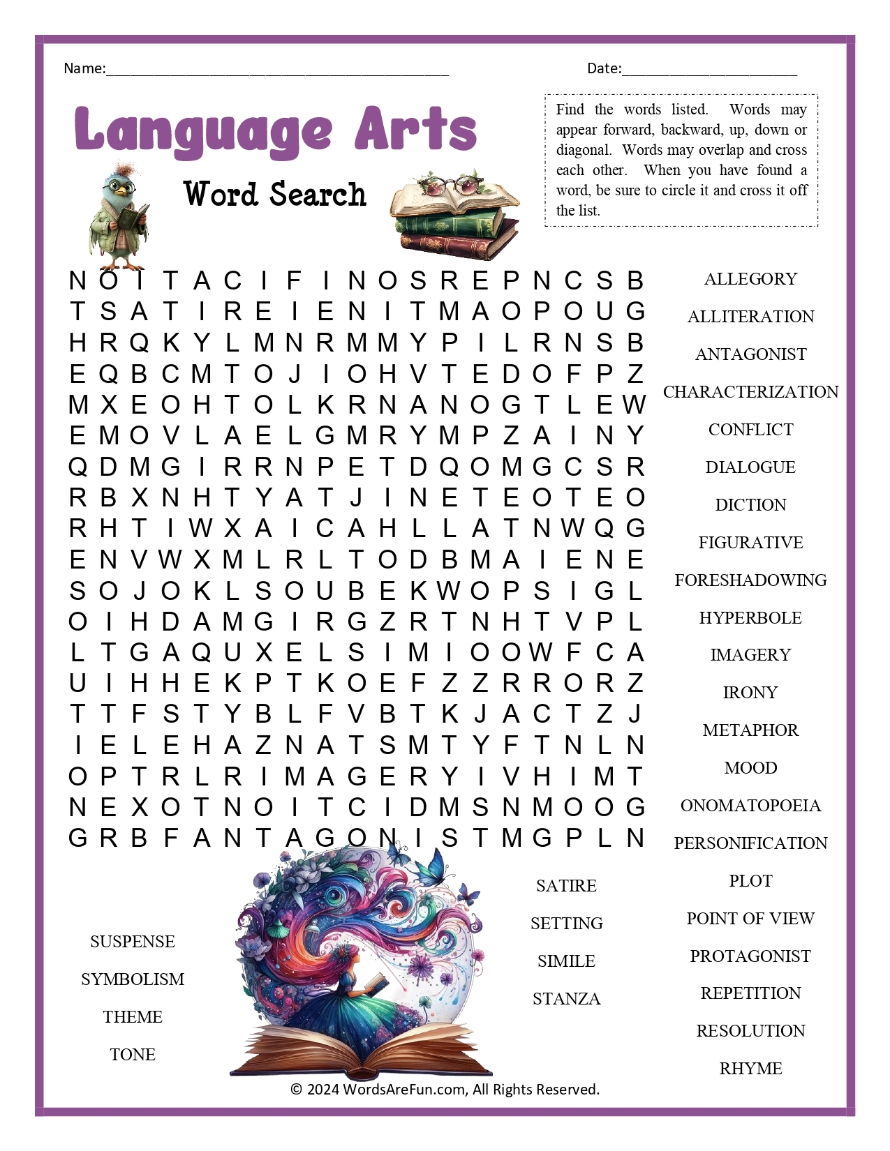 Printable Ela Crossword Puzzles Printable Ela Crossword Puzzles