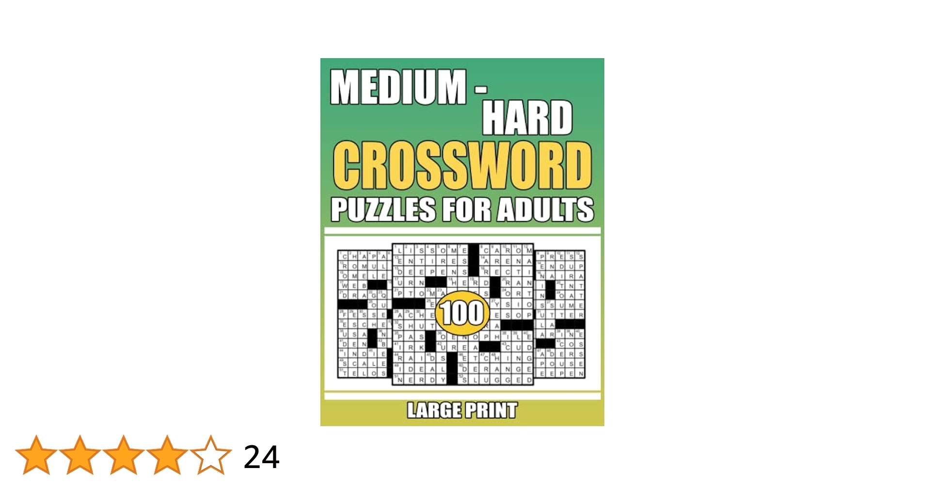 Large Print 100 Medium Hard Crossword Puzzles For Adults Medium Hard Level Puzzles To Challenge Your Brain Large Print Crossword Puzzle Book With Solution For Adults Seniors Teens E Rogers Betty 9798832680910 Large Print 100 Medium Hard Crossword Puzzles For Adults Medium Hard Level Puzzles To Challenge Your Brain Large Print Crossword Puzzle Book With Solution For Adults Seniors Teens E Rogers Betty 9798832680910