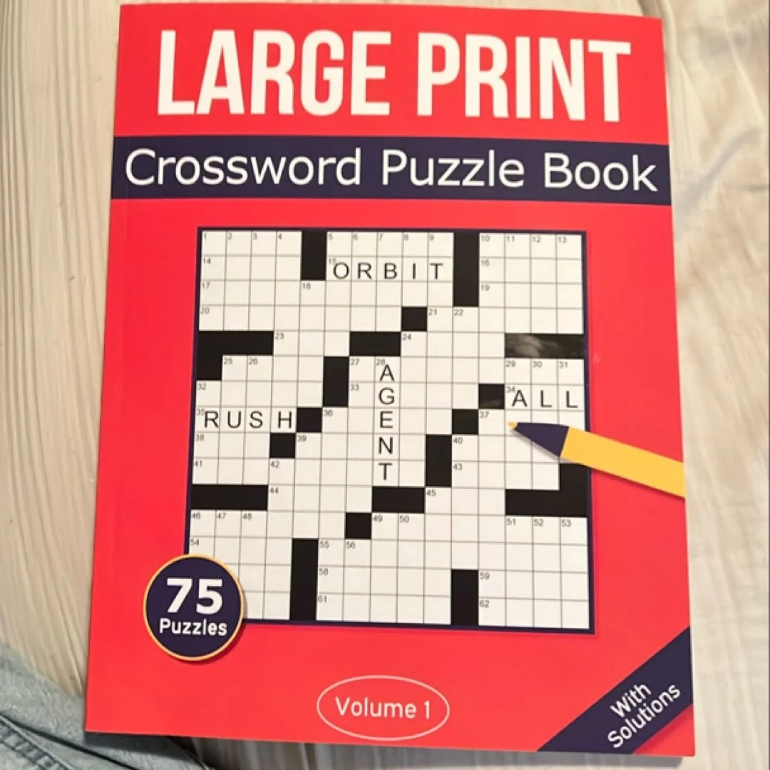 Large Print Crossword Puzzle Book By Rosenbladt Large Print Crossword Puzzle Book By Rosenbladt