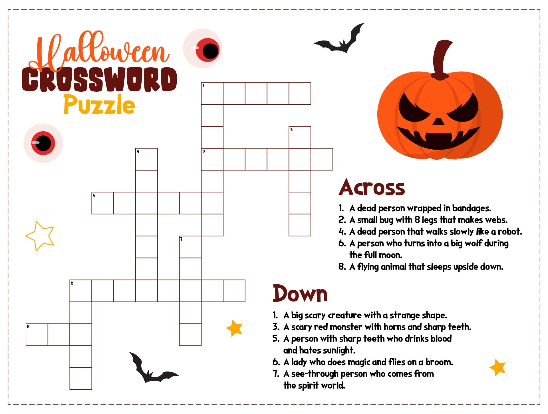 Large Printable Crossword Puzzles Free