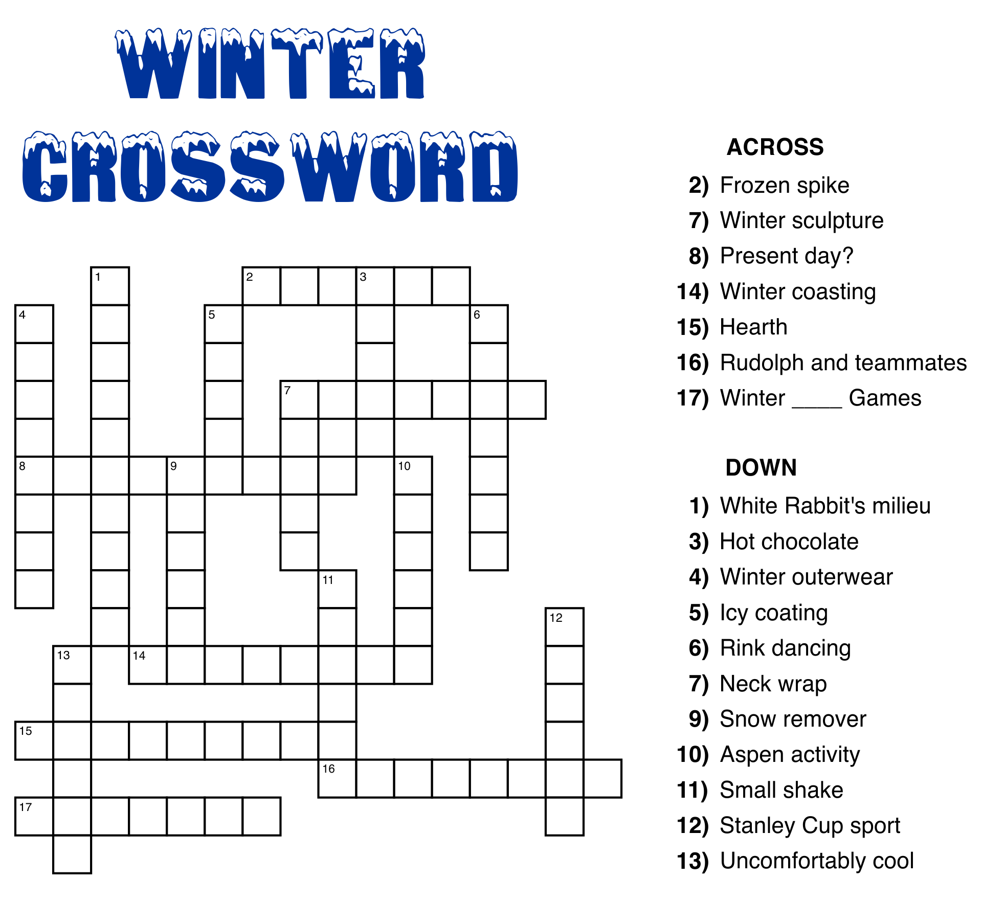 Printable Crossword Puzzles Easy Adults Printable Crossword Puzzles Easy Adults