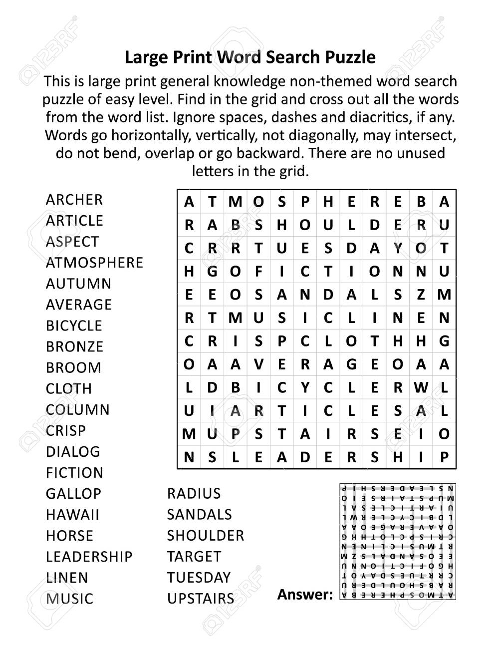 Printable General Knowledge Crossword Puzzles Printable General Knowledge Crossword Puzzles
