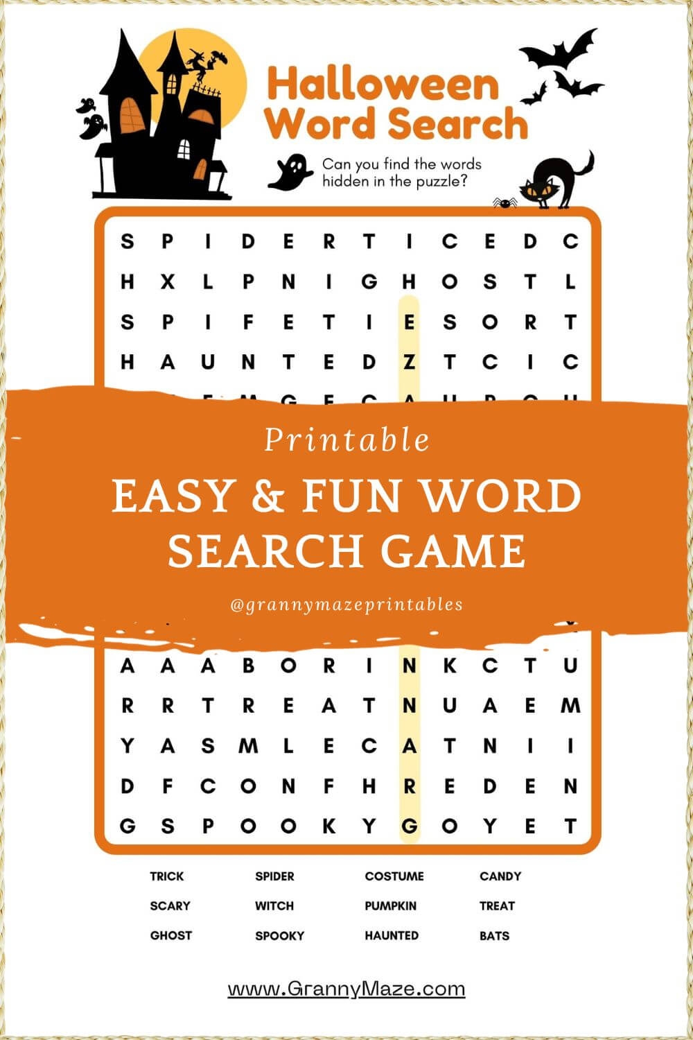 Free Printable Halloween Word Puzzles Free Printable Halloween Word Puzzles
