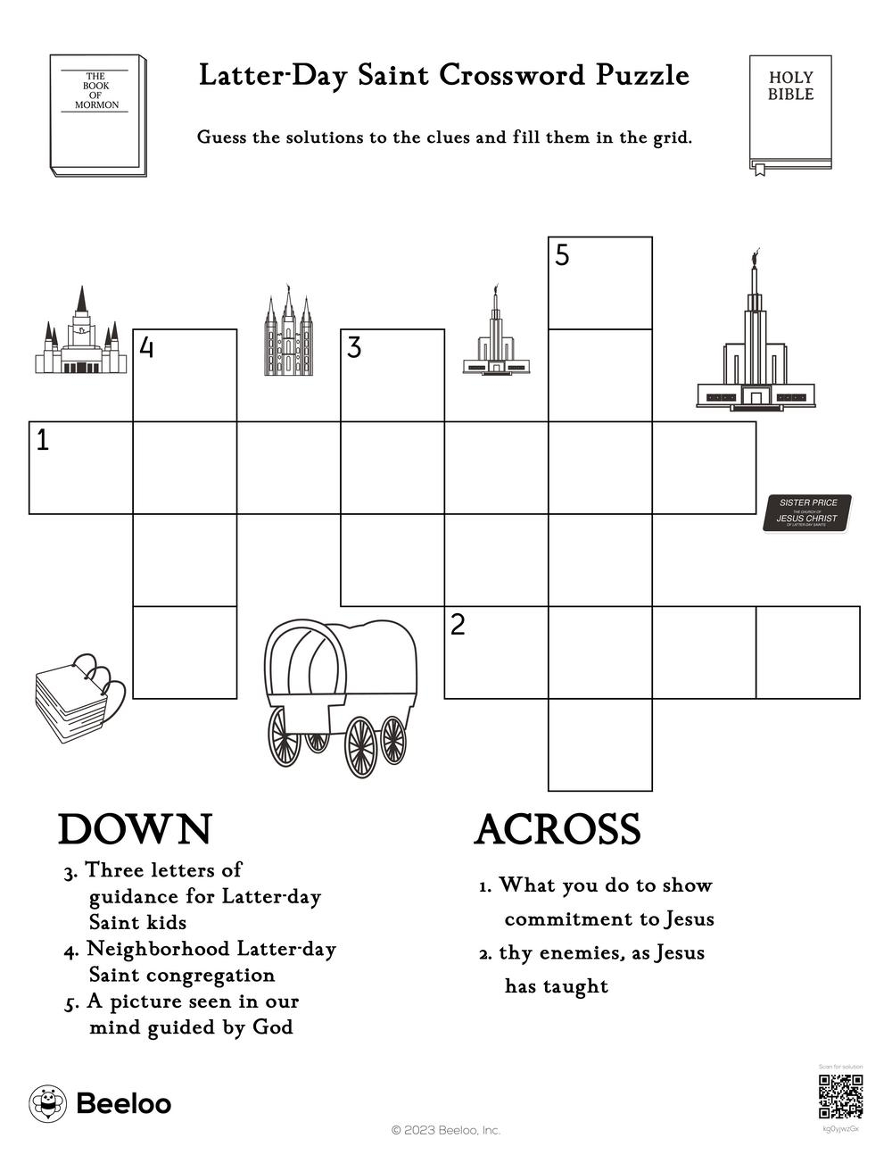 Latter Day Saint Crossword Puzzle Beeloo Printable Crafts And Activities For Kids Latter Day Saint Crossword Puzzle Beeloo Printable Crafts And Activities For Kids
