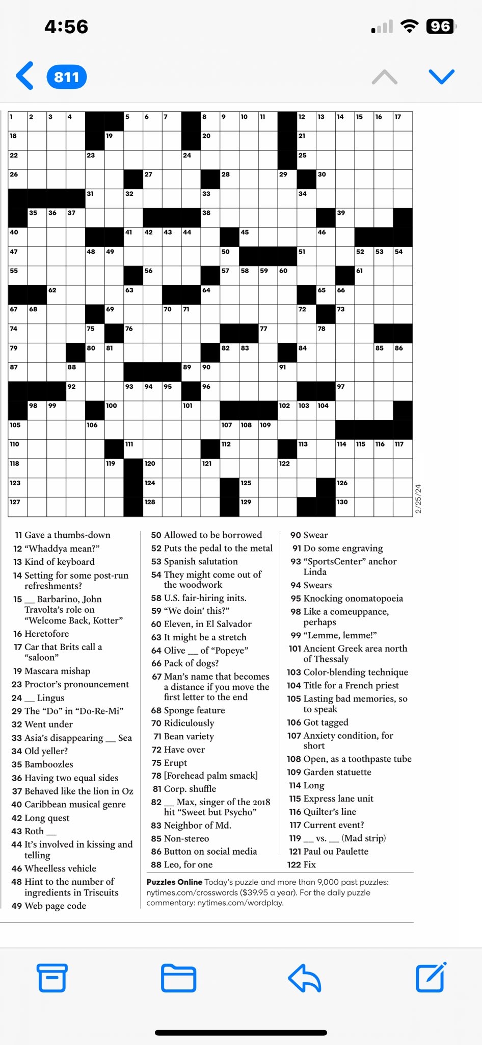 Linda Cohn On X I m Not Great At The NY Times Crossword Puzzle But I Sure Know The Answer To 93 Down Https t co lsPvprAc3G X Linda Cohn On X I m Not Great At The NY Times Crossword Puzzle But I Sure Know The Answer To 93 Down Https t co lsPvprAc3G X