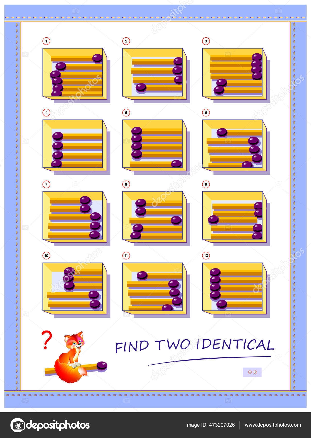 Logic Puzzle Game Children Adults Need Find Two Identical Boxes Stock Vector By Nataljacernecka 473207026 Logic Puzzle Game Children Adults Need Find Two Identical Boxes Stock Vector By Nataljacernecka 473207026