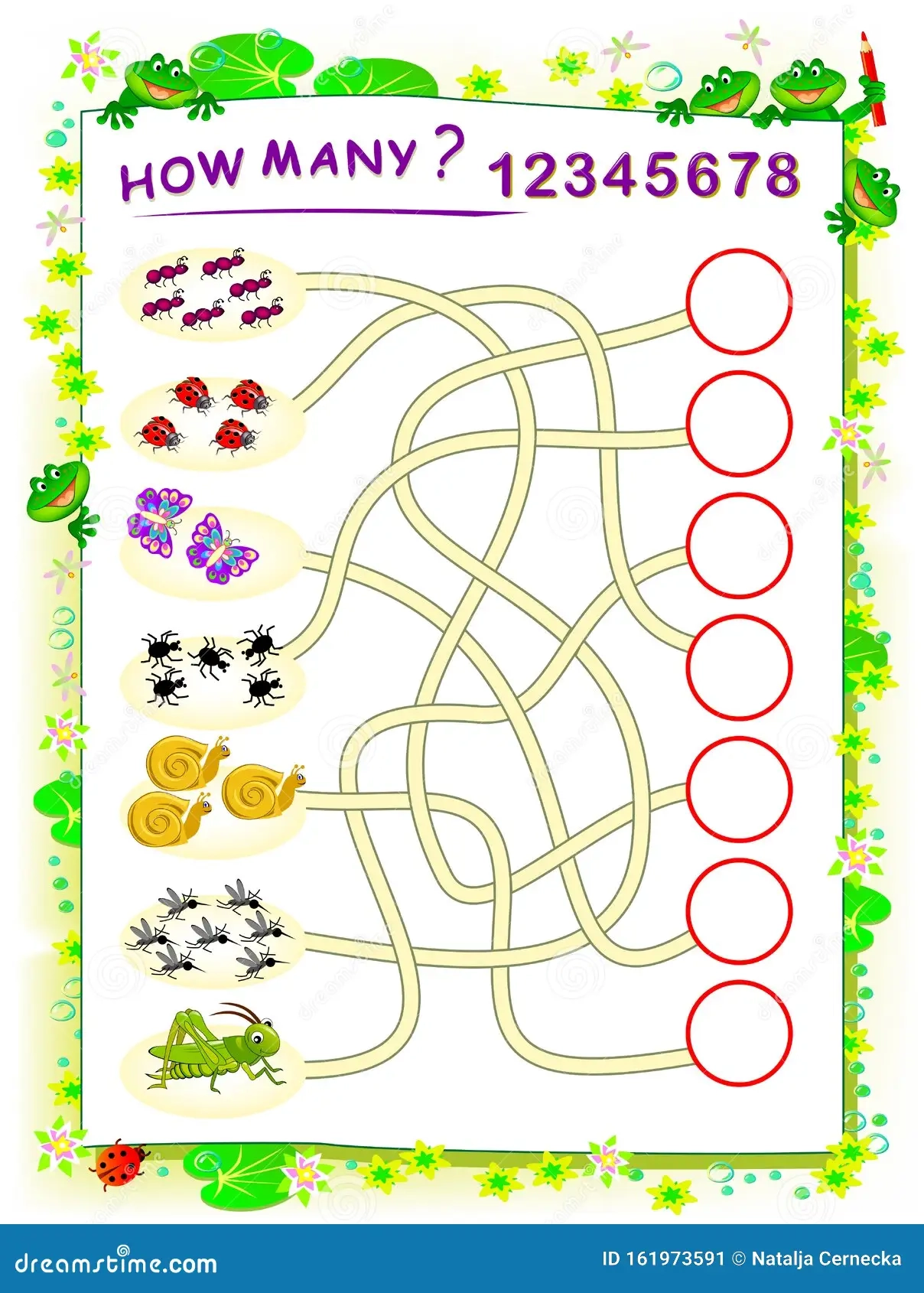 Logic Puzzle Game For Children With Labyrinth Printable Worksheet For Math Textbook Educational Page For Kids Book Stock Vector Illustration Of Maze Logic 161973591
