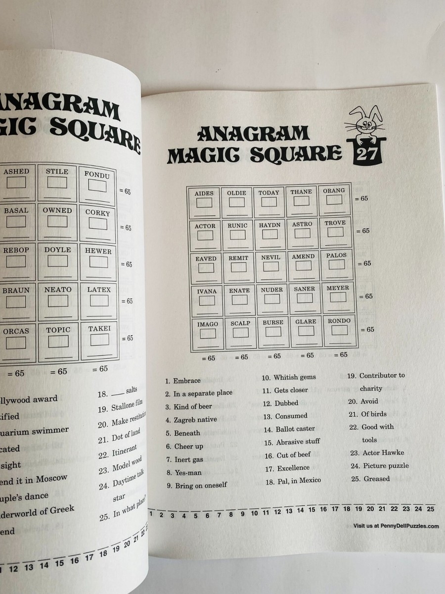 Lot Of 3 Anagram Magic Squares Penny Press Selected Puzzles 85 87 Hidden Message EBay Lot Of 3 Anagram Magic Squares Penny Press Selected Puzzles 85 87 Hidden Message EBay