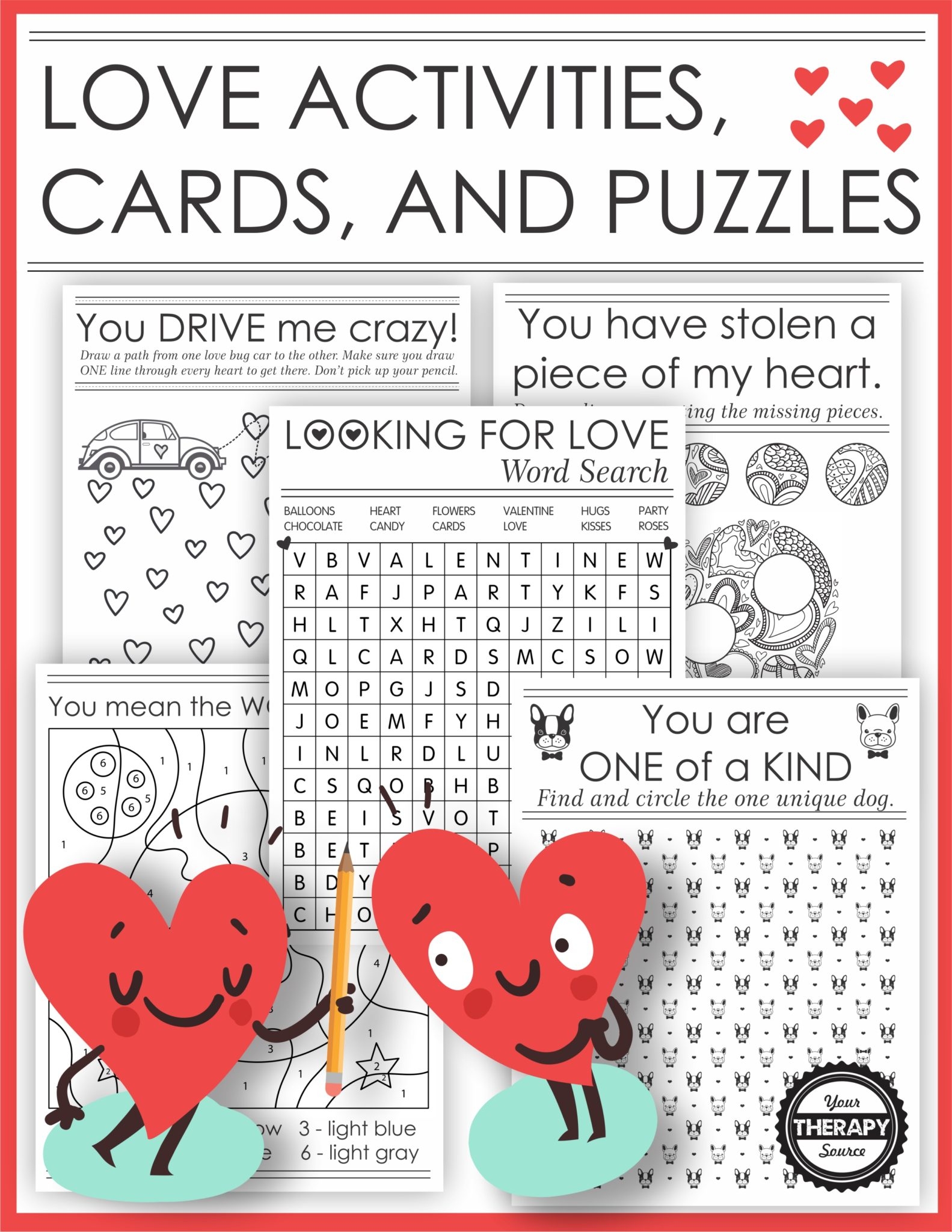 Valentine Puzzles Printable Valentine Puzzles Printable