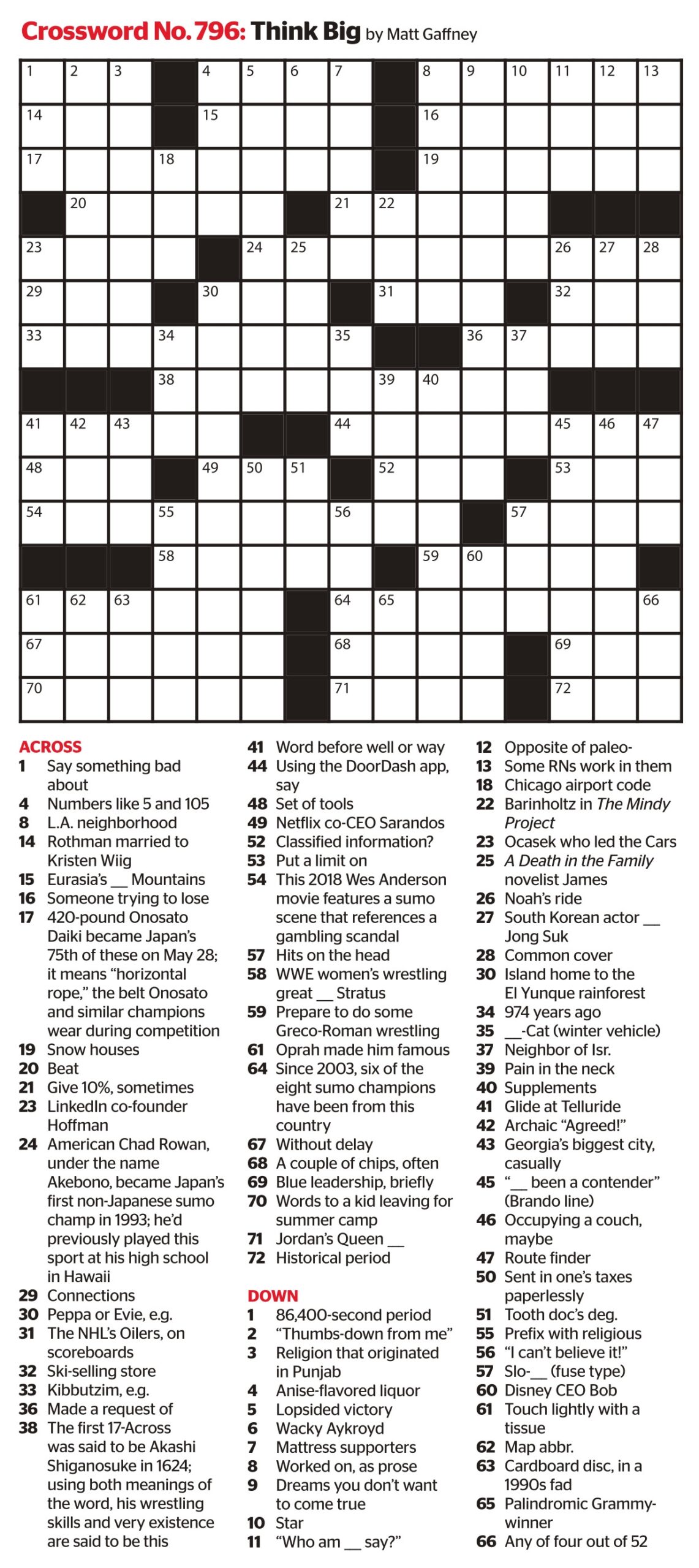 Star Magazine Crossword Puzzles Printable Star Magazine Crossword Puzzles Printable