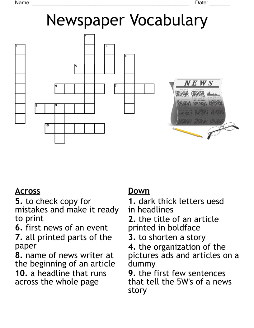 Magazines Crossword WordMint Magazines Crossword WordMint