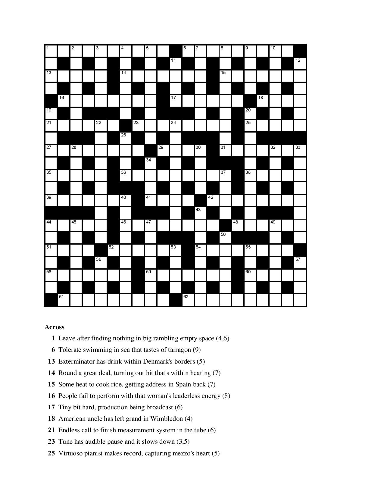 Free Printable Difficult Crossword Puzzles Free Printable Difficult Crossword Puzzles
