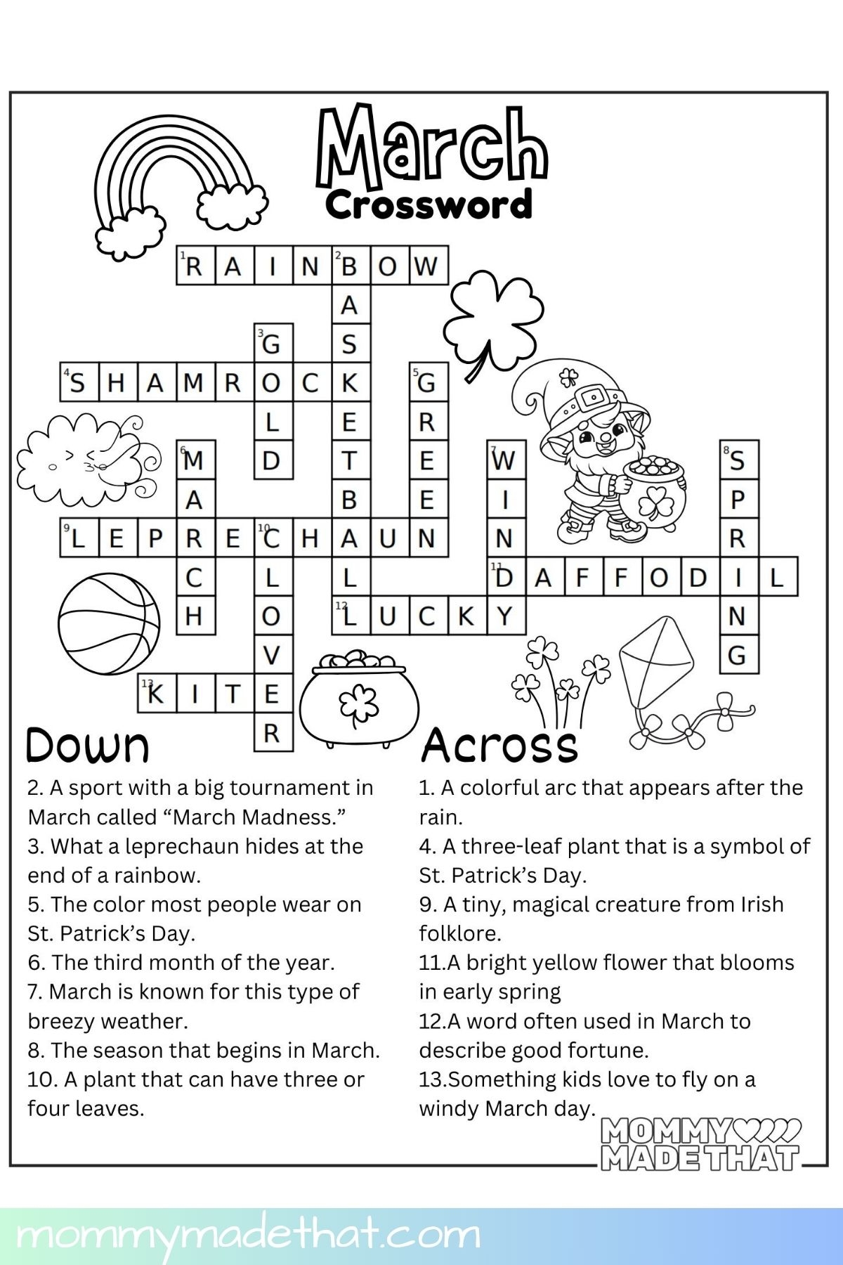 Crossword Puzzles With Answers Printable Crossword Puzzles With Answers Printable