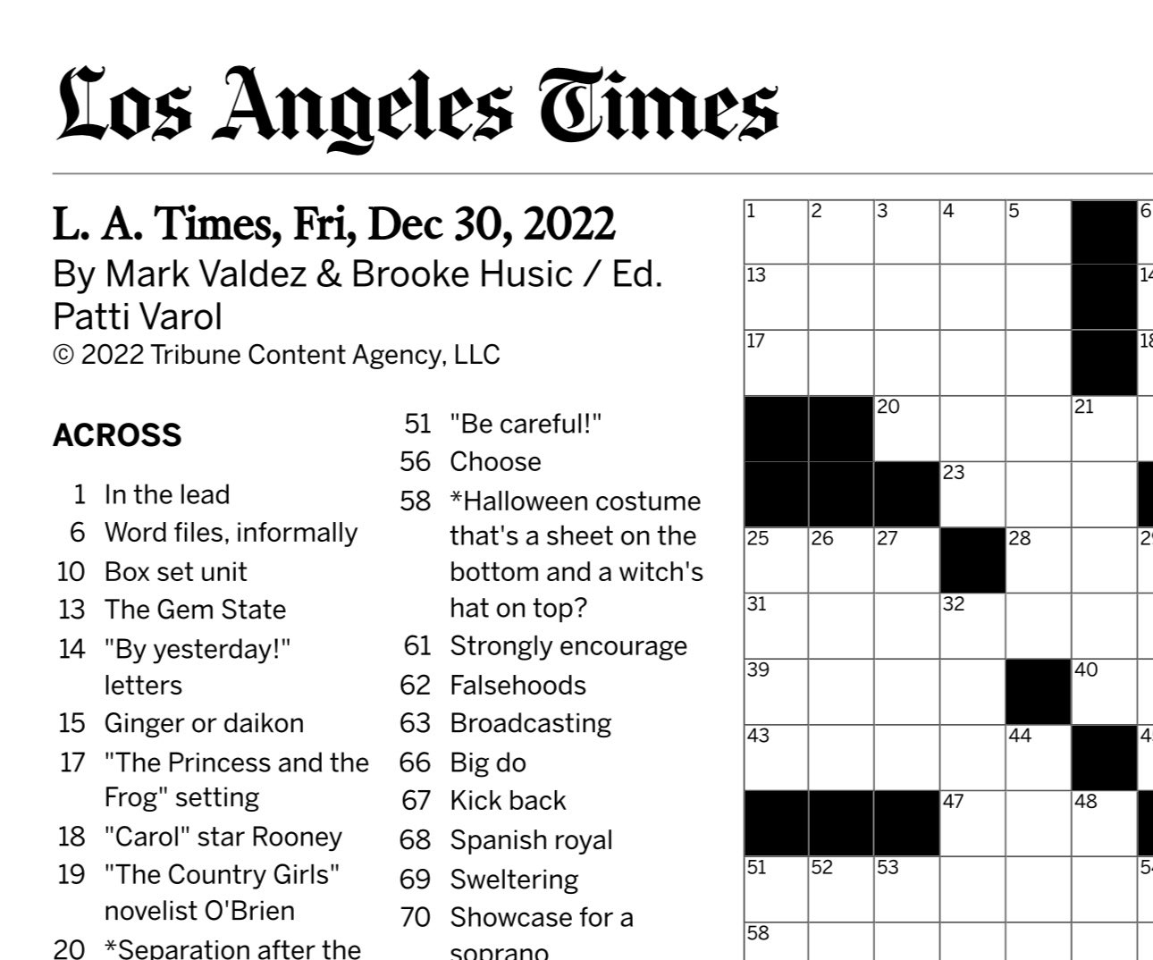 Mark Valdez X Thrilled To Be Making My LA Times Crossword Debut Today With xandraladee It Took More Than A Year But Well Worth The Ride Solve At Https t co yqviF5rBIk Https t co Jhg0qMR4CJ Mark Valdez X Thrilled To Be Making My LA Times Crossword Debut Today With xandraladee It Took More Than A Year But Well Worth The Ride Solve At Https t co yqviF5rBIk Https t co Jhg0qMR4CJ