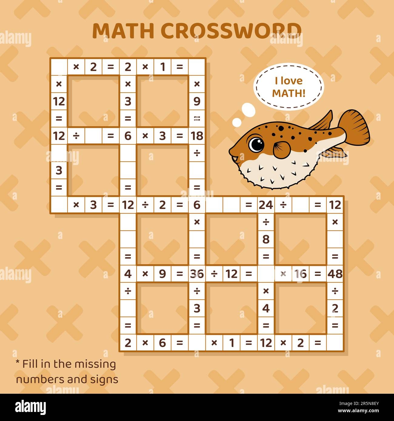 Math Crossword Puzzle For Children Multiplication And Division Stock Vector Image U0026 Art Alamy Math Crossword Puzzle For Children Multiplication And Division Stock Vector Image U0026 Art Alamy