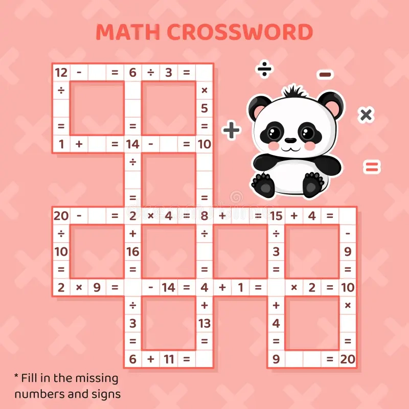 Math Crossword Puzzles Printable Math Crossword Puzzles Printable