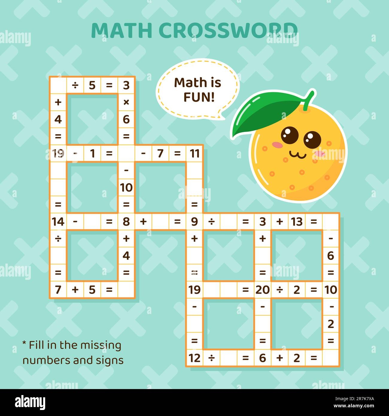 Math Crossword Puzzle For Kids Addition Subtraction Multiplication And Division Stock Vector Image Art Alamy Math Crossword Puzzle For Kids Addition Subtraction Multiplication And Division Stock Vector Image Art Alamy