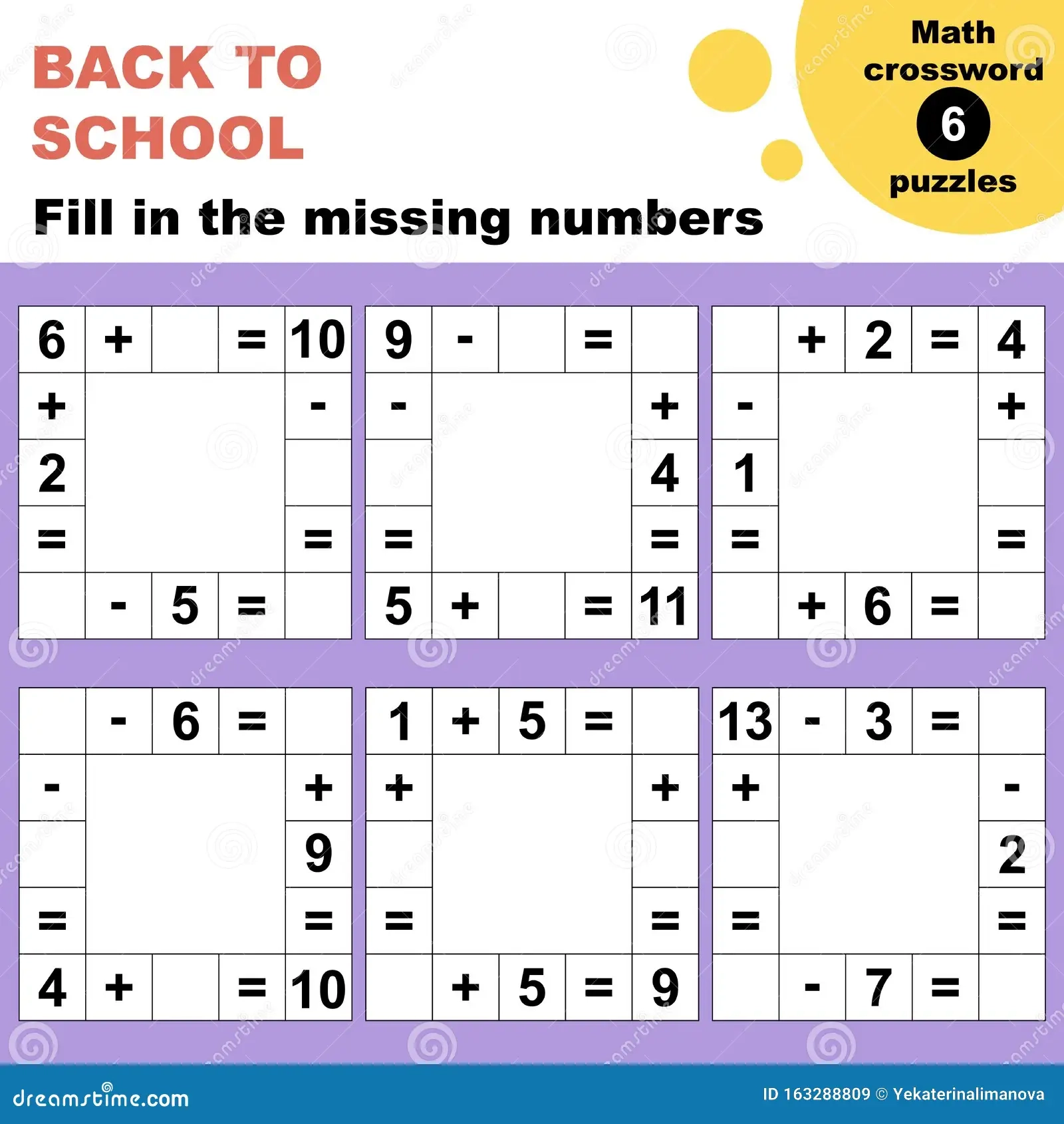 Math Crossword Puzzles Worksheet Stock Vector Illustration Of False Maths 163288809 Math Crossword Puzzles Worksheet Stock Vector Illustration Of False Maths 163288809