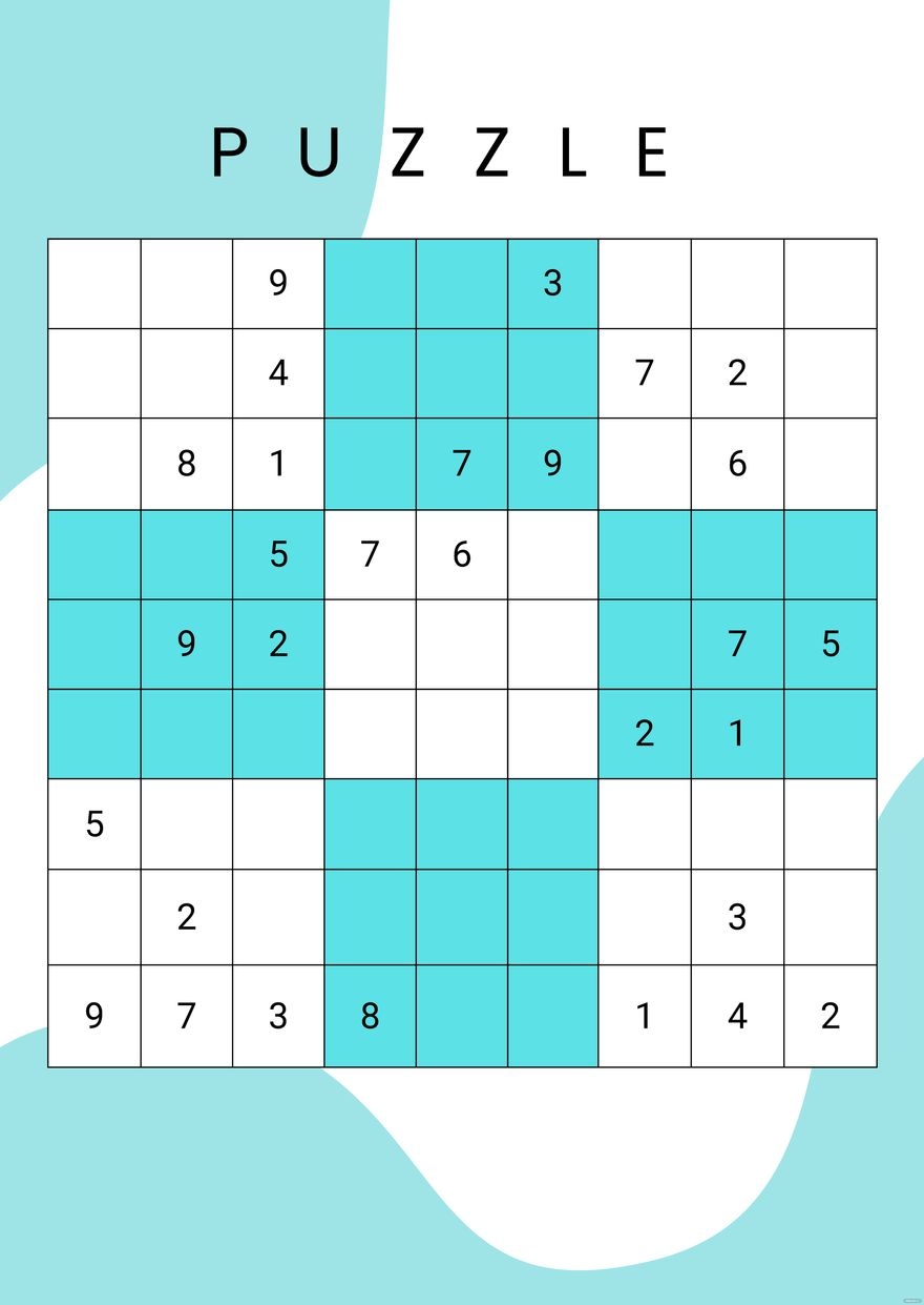 Medium Sudoku In PDF Word Google Docs Download Template Medium Sudoku In PDF Word Google Docs Download Template