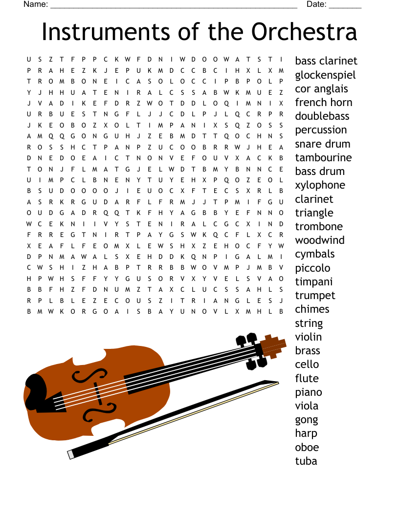 Music Crossword WordMint