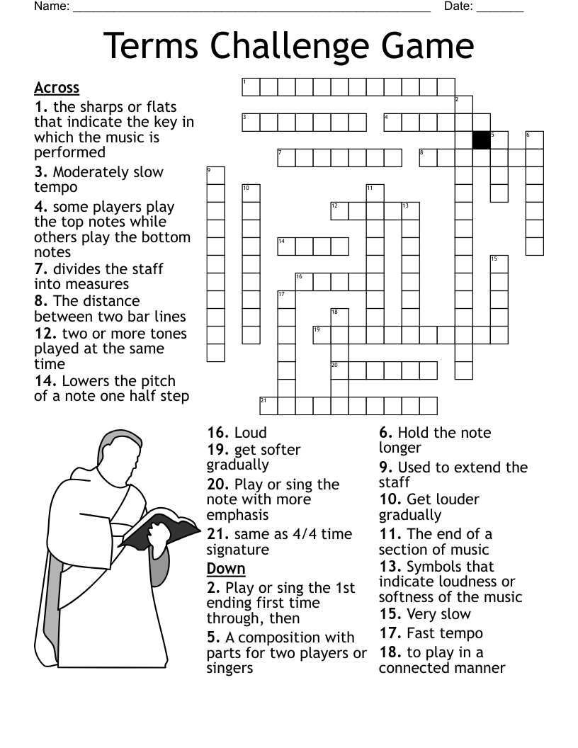 Music Crossword WordMint Music Crossword WordMint