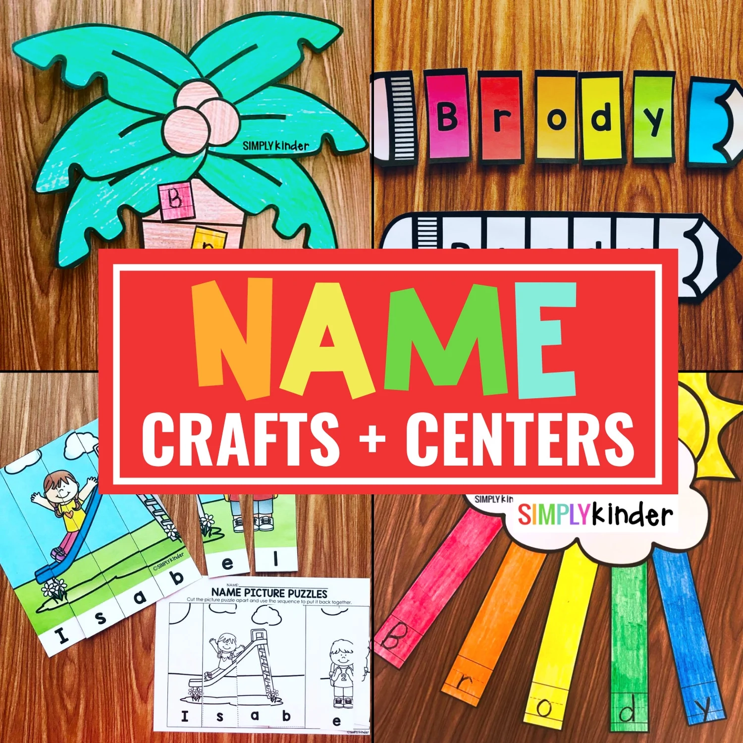 Name Crafts Name Centers Simply Kinder Name Crafts Name Centers Simply Kinder
