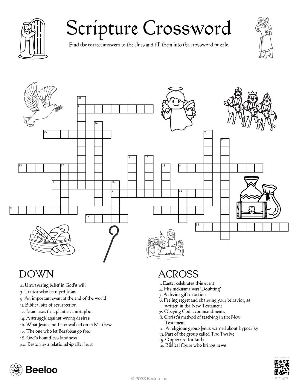 New Testament themed Crossword Puzzles Beeloo Printable Crafts New Testament themed Crossword Puzzles Beeloo Printable Crafts