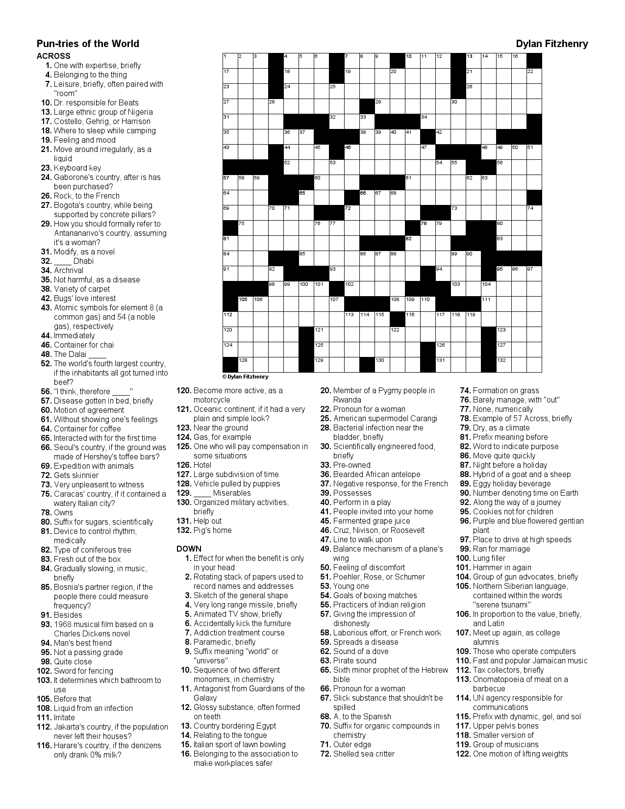 New To Making Crosswords But It s Fun Here s One I Made Earlier R Crossword New To Making Crosswords But It s Fun Here s One I Made Earlier R Crossword