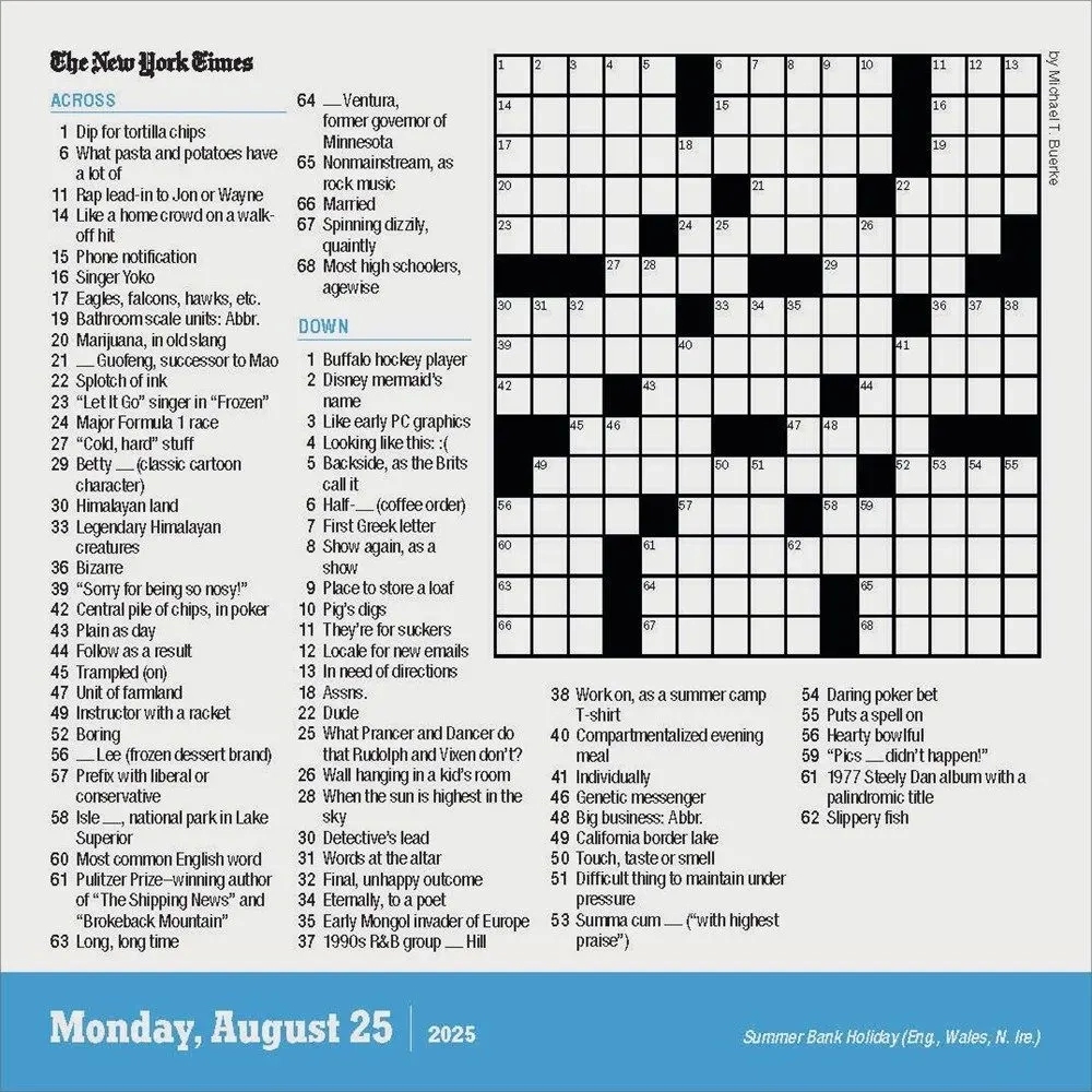 New York Times Daily Crosswords 2025 Page a Day Desk Calendar Calendars New York Times Daily Crosswords 2025 Page a Day Desk Calendar Calendars
