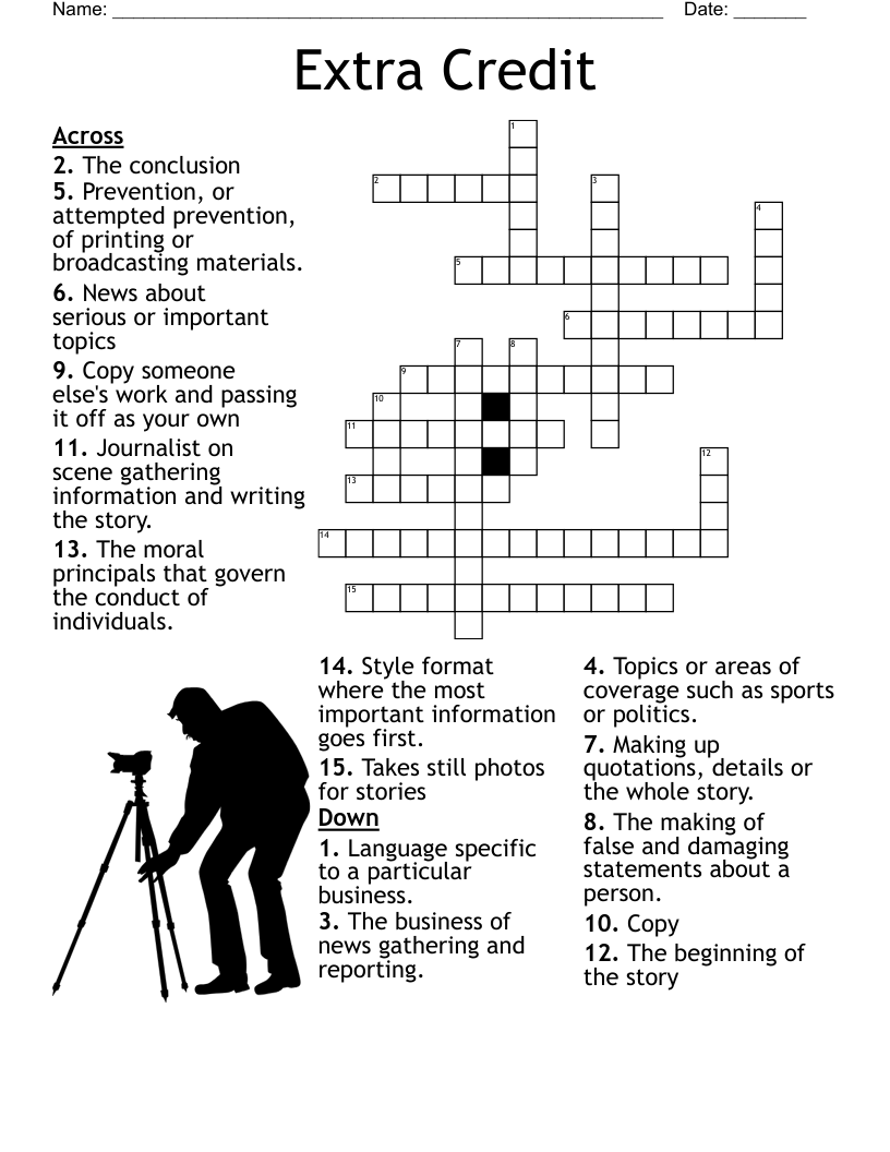 Newspaper Vocabulary Crossword WordMint Newspaper Vocabulary Crossword WordMint
