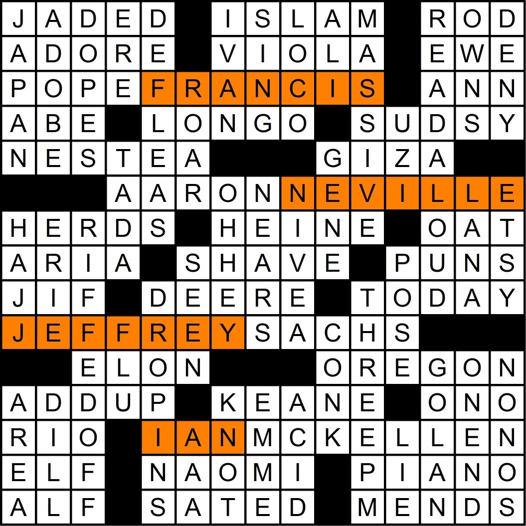 October 2014 Matt Gaffney s Weekly Crossword Contest Page 4 October 2014 Matt Gaffney s Weekly Crossword Contest Page 4