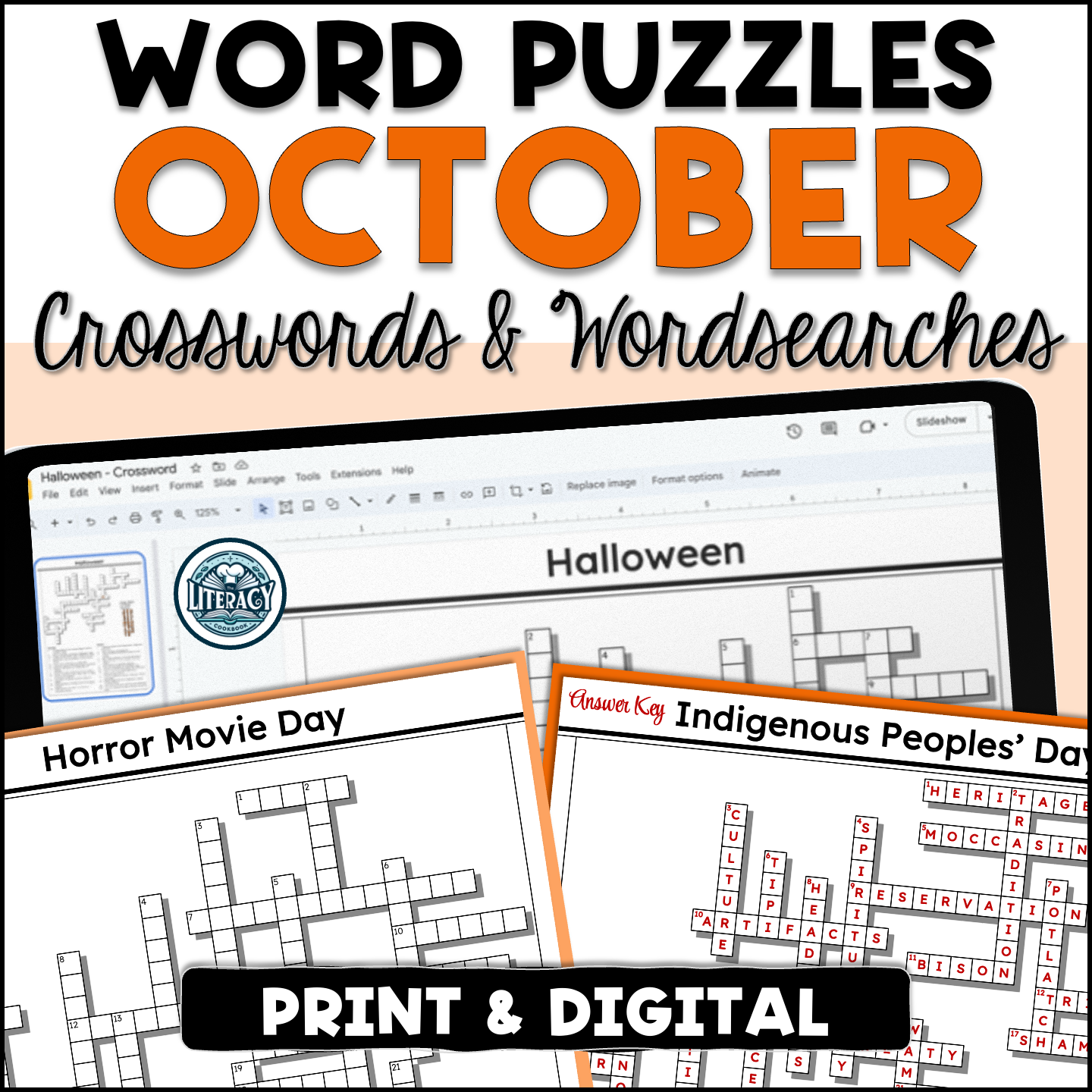 October Crossword Puzzles Word Search Print Digital Resources MS HS Made By Teachers October Crossword Puzzles Word Search Print Digital Resources MS HS Made By Teachers