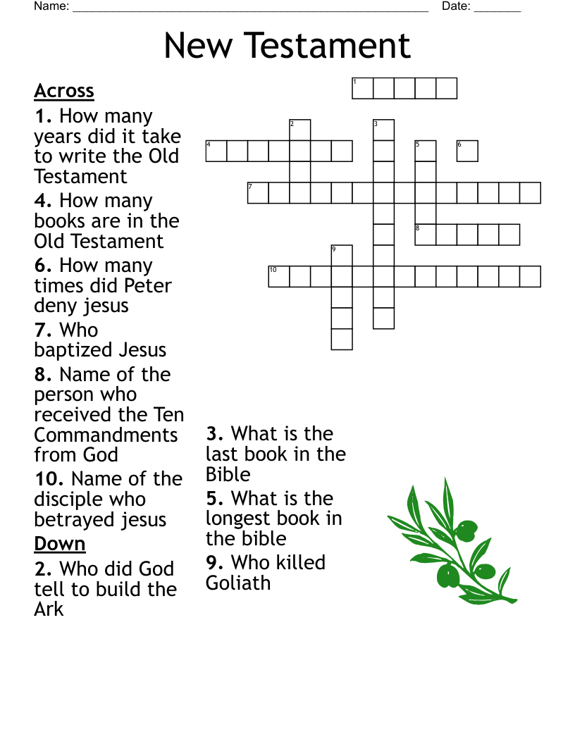 Printable Bible Crossword Puzzles Printable Bible Crossword Puzzles