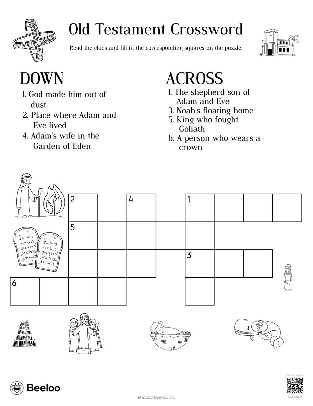 Old Testament Crossword Beeloo Printable Crafts And Activities For Kids Old Testament Crossword Beeloo Printable Crafts And Activities For Kids