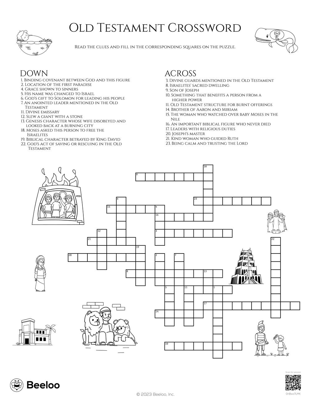Christian Adult Crossword Puzzles Printable Christian Adult Crossword Puzzles Printable
