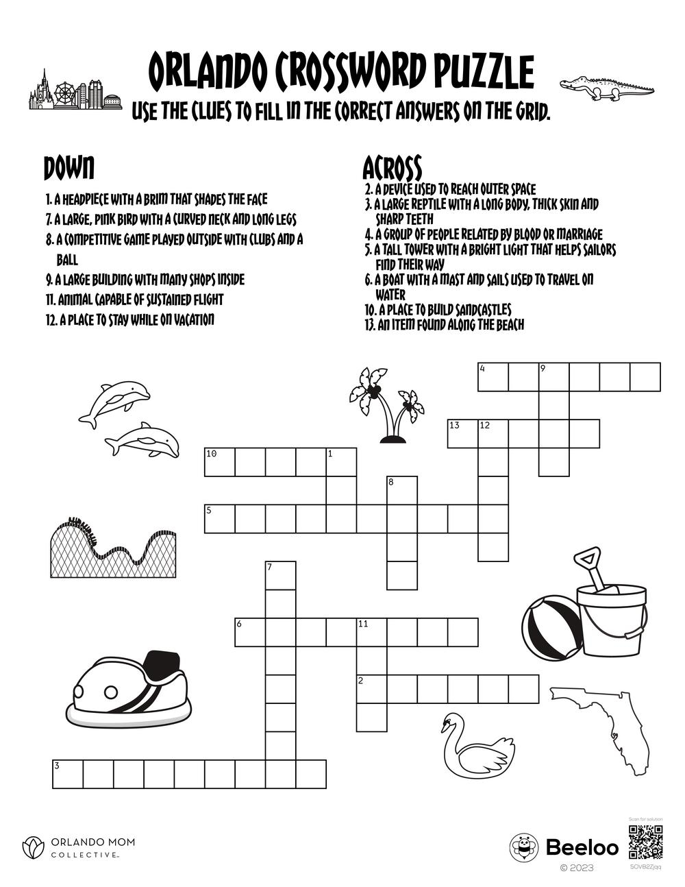Free Printable Crossword Puzzles Reptiles
